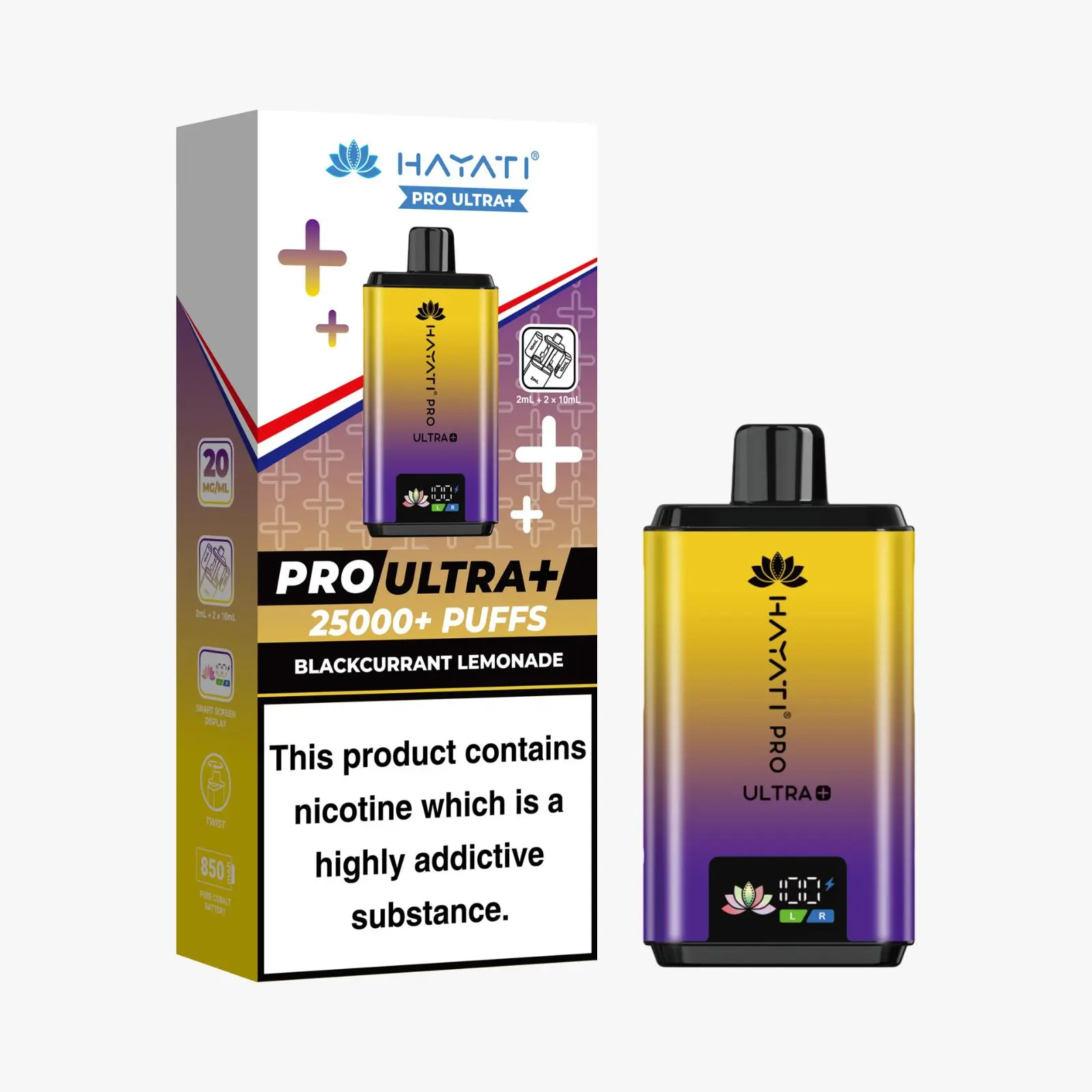 Hayati Pro Ultra Plus 25K - Blackcurrant Lemonade