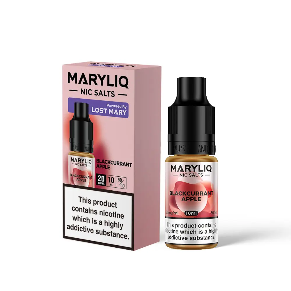 Blackcurrant Apple Nic Salt E-Liquid by Maryliq Salts 10ml