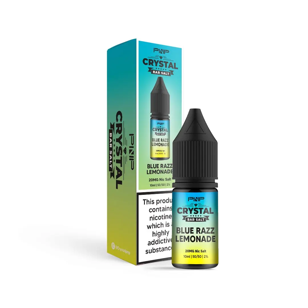 PNP Crystal Bar Nic Salt - Blue Razz Lemonade - 10ml | Vape and Go
