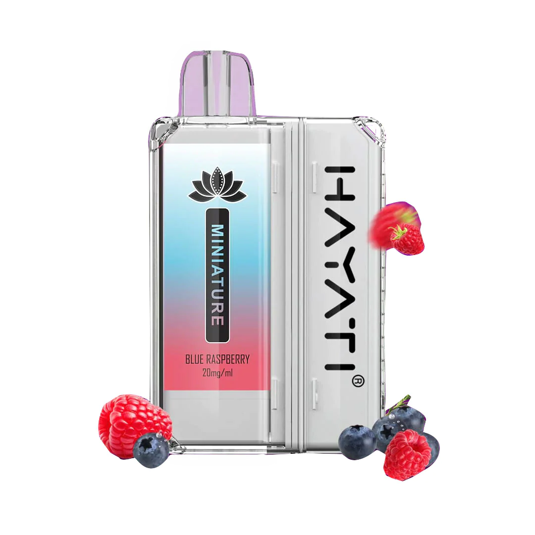  Blue Raspberry Hayati® Miniature 600 Disposable Vape Pod Kit 
