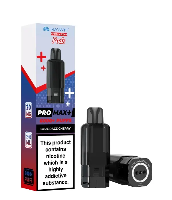  Hayati Pro Max Plus Pods - 10mg | Blue Razz Cherry