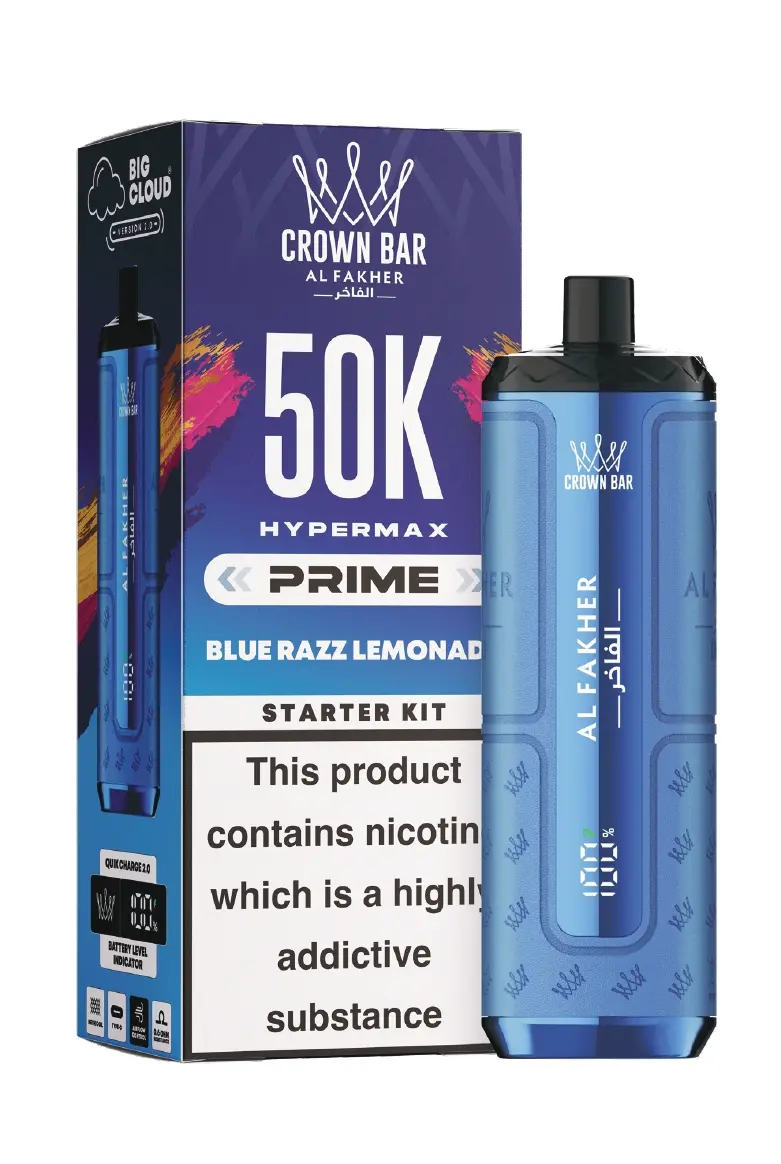 Blue Razz Lemonade Al Fakher Hypermax Prime 50K Prefilled Pod Kit