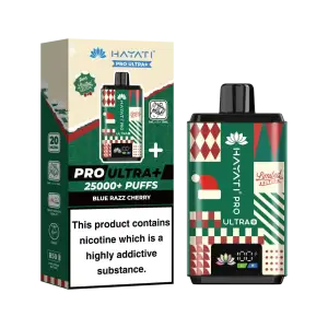 Blue Razz Cherry Hayati Pro Ultra Plus 25k Christmas Edition
