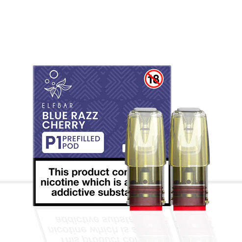 Elf Bar Mate P1 Prefilled E-Liquid Pods (Pack of 2) - Blue Razz Cherry