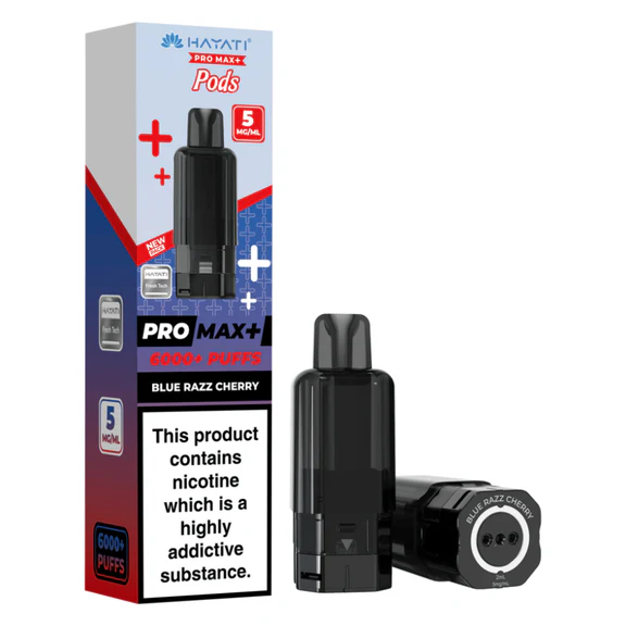  Hayati Pro Max Plus Pods - 5mg | Blue Razz Cherry