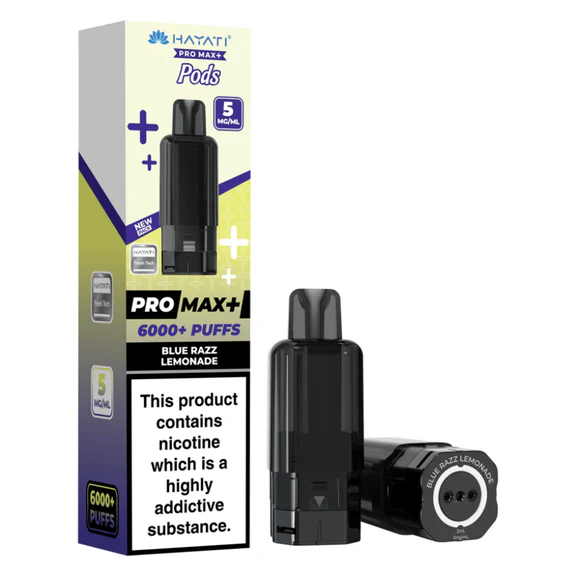  Hayati Pro Max Plus Pods - 5mg | Blue Razz Lemonade