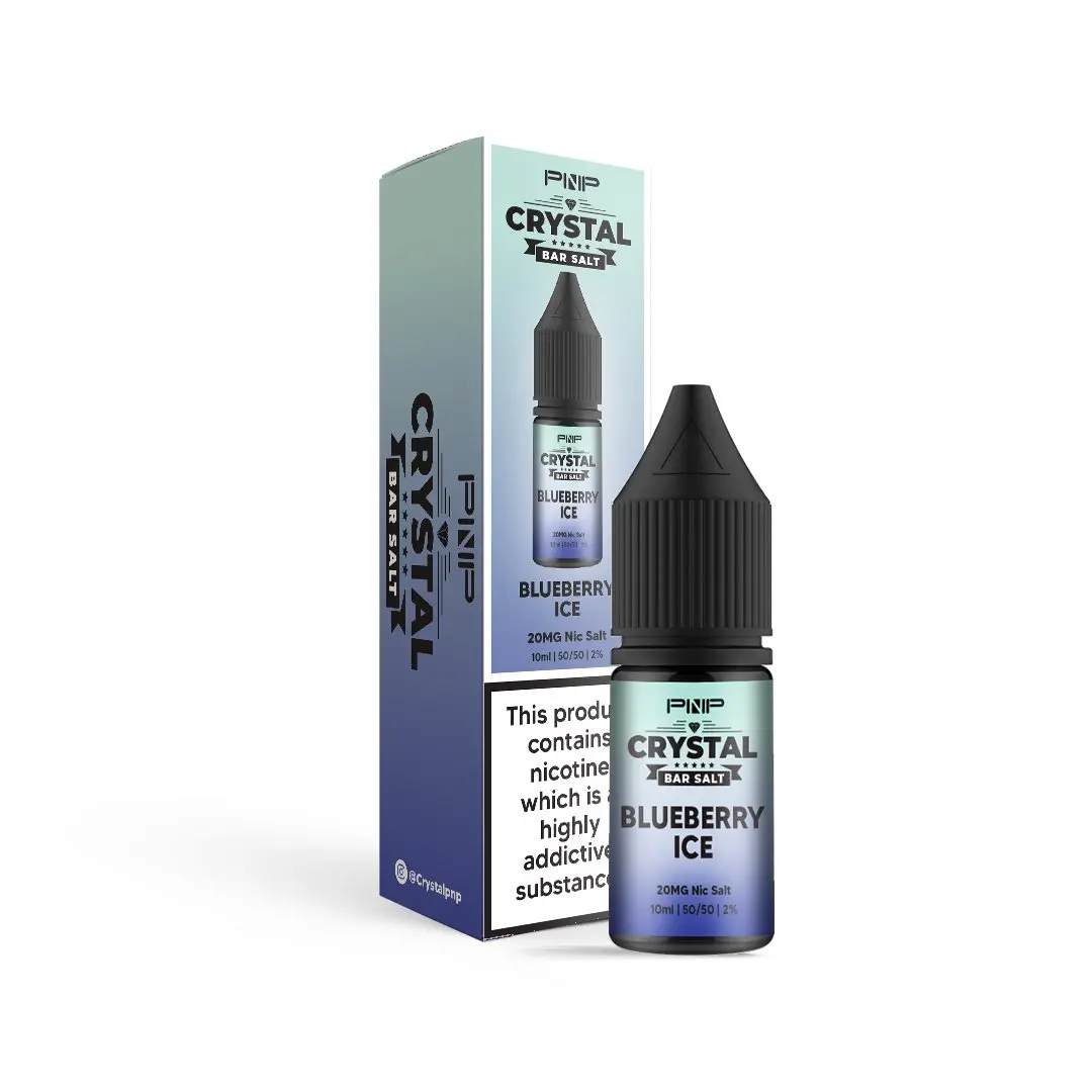 PNP Crystal Bar Nic Salt - Blueberry Ice - 10ml | Vape and Go