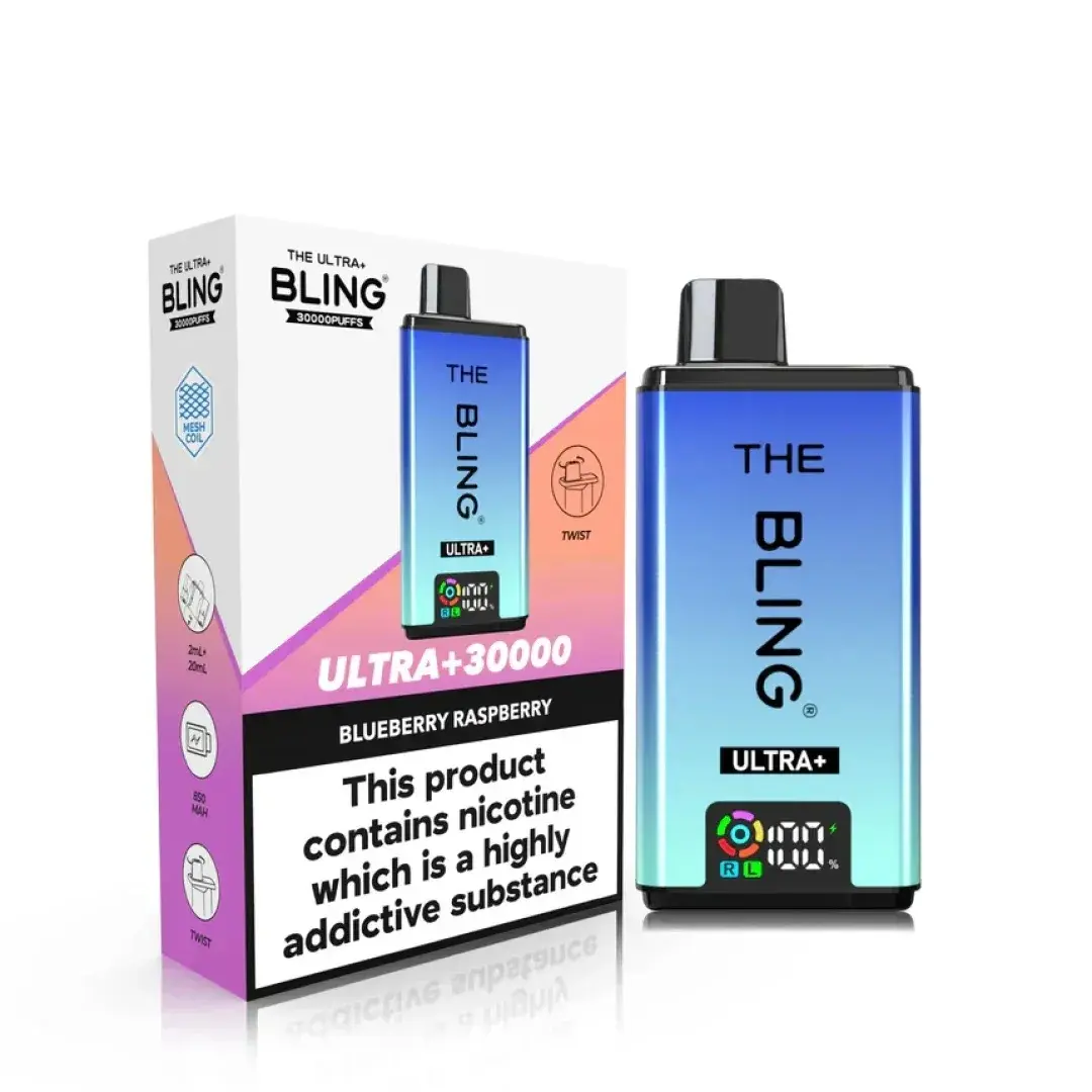 Blueberry Raspberry The Bling Ultra Plus 30K Prefilled Pod Kit | Just ...