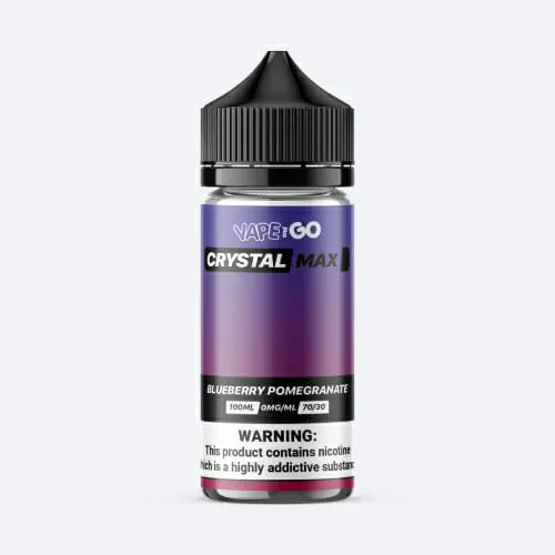 Blueberry Pomegranate Shortfill E-Liquid by Vape and Go Crystal Max 100ml