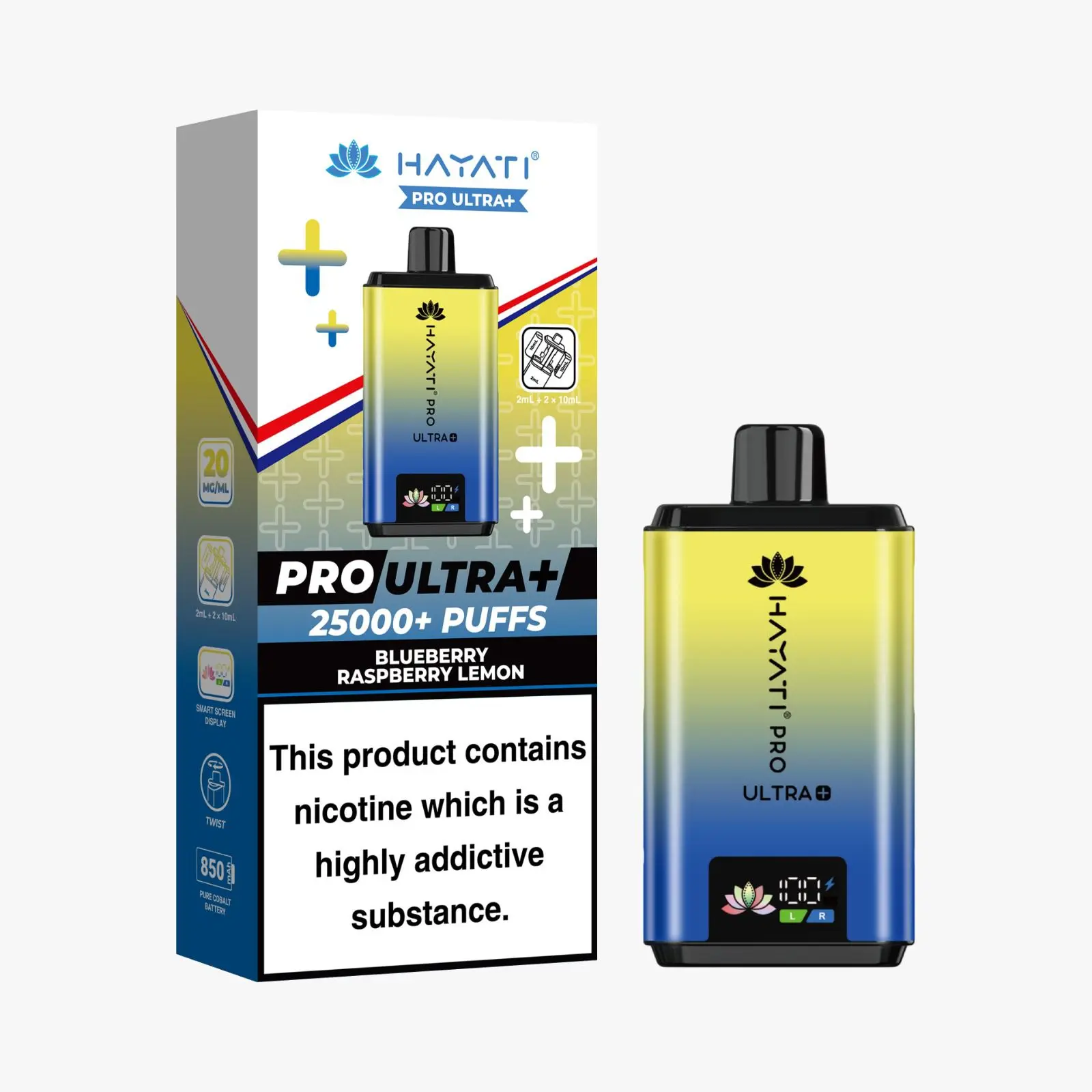 Hayati Pro Ultra Plus 25K - Blueberry Raspberry Lemon