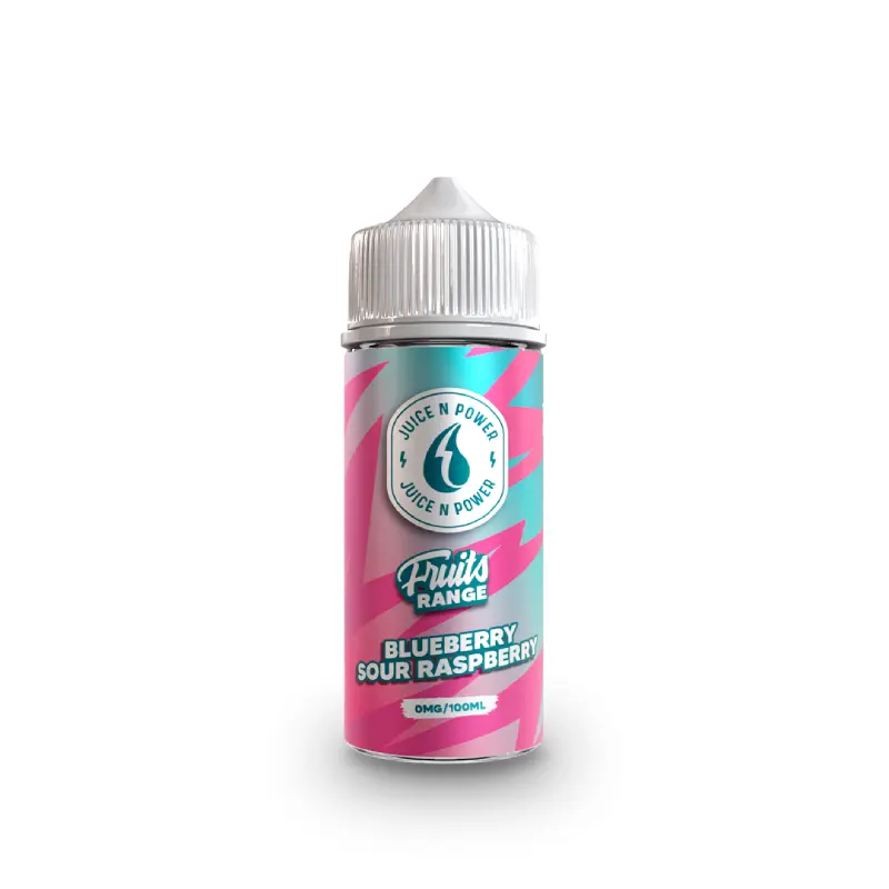 Juice N Power Fruits Range Blueberry Sour Raspberry 100ml Vape And Go