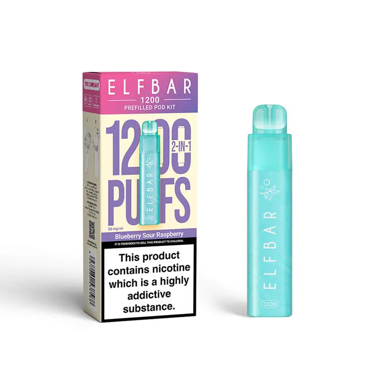 Blueberry Sour Raspberry by Elf Bar 1200 Prefilled Pod Vape Kit