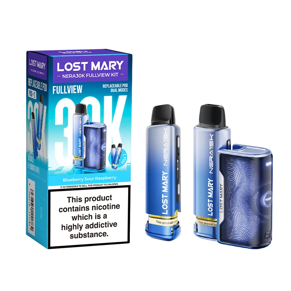 Blueberry Sour Raspberry Lost Mary Nera 30K Fullview Pod Kit