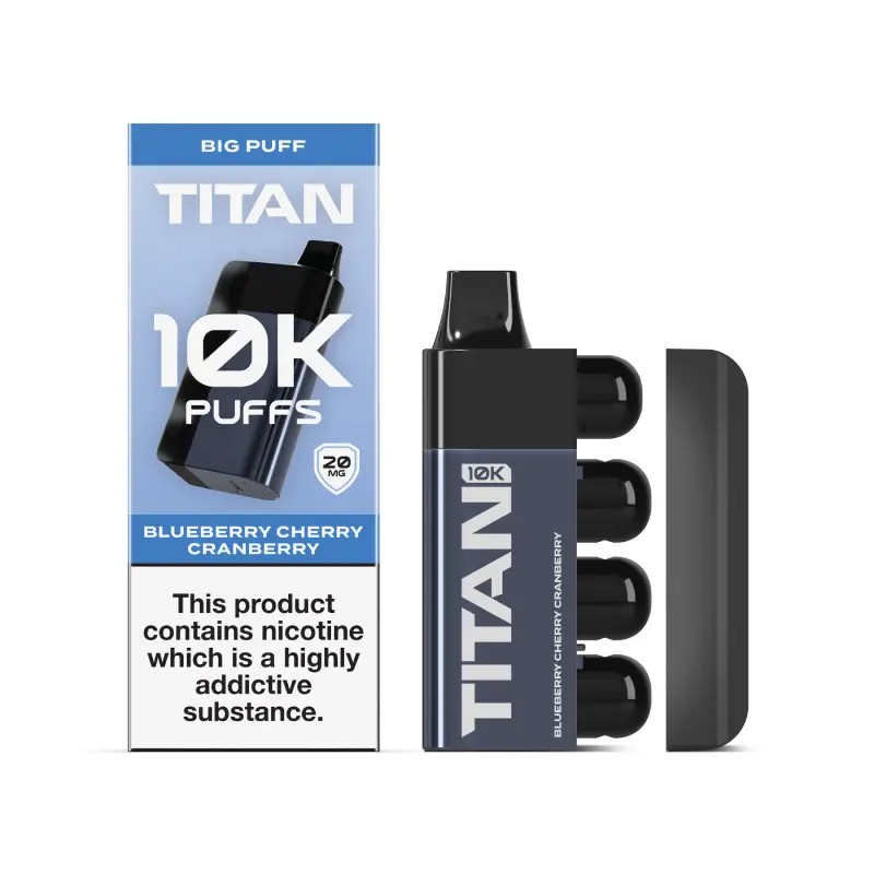  Blueberry Cherry Cranberry Titan 10K Disposable Vape 20mg 