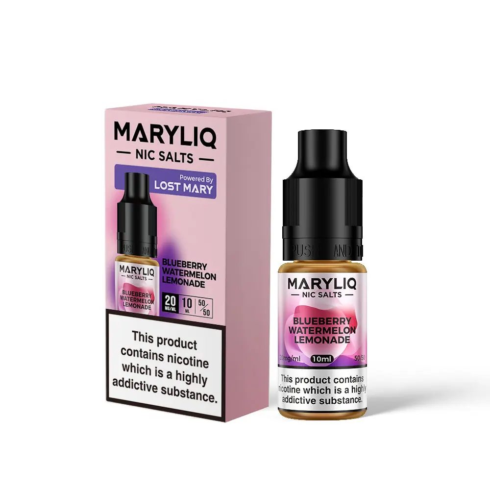 Blueberry Watermelon Lemonade Nic Salt E-Liquid by Maryliq Salts 10ml