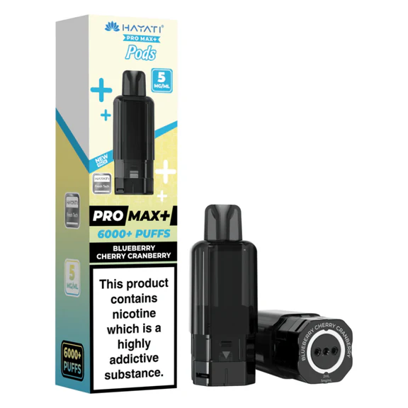  Hayati Pro Max Plus Pods - 5mg | Blueberry Cherry Cranberry