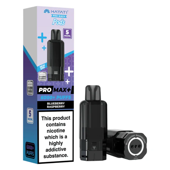  Hayati Pro Max Plus Pods - 5mg | Blueberry Raspberry