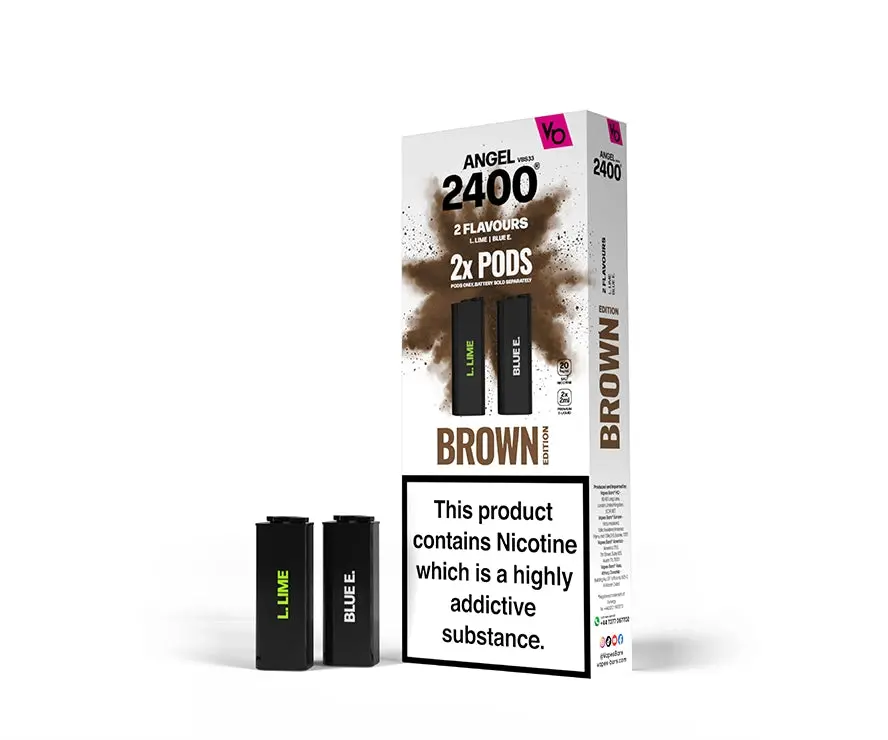 Angel 2400 Prefilled Vape Pods by Vapes Bar - Brown Edition