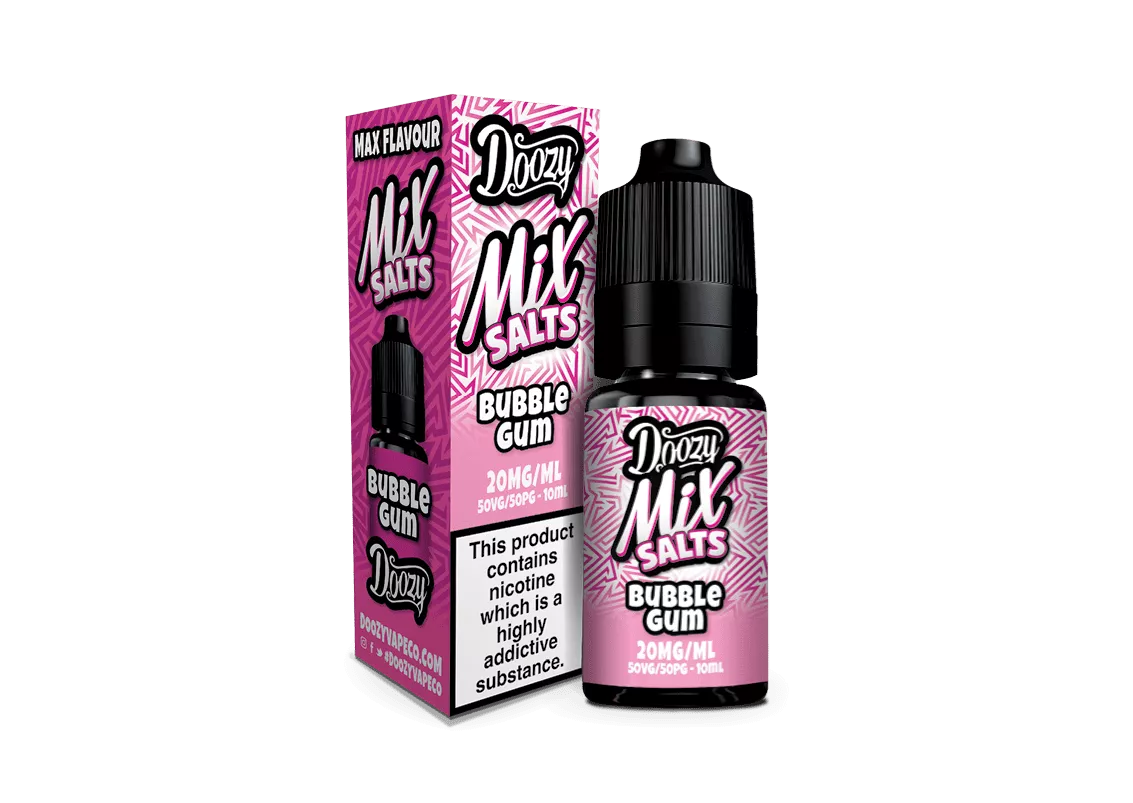 Bubblegum Nic Salt E-Liquid by Doozy Mix 10ml 