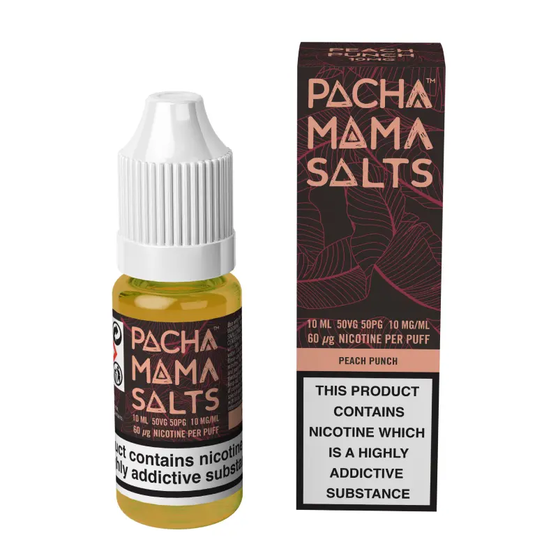  Peach Punch Nic Salt E liquid by Pacha Mama Salts 10ml | 20mg 