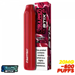 Cherry Cola By Strapped Stix Disposable Vape Pen - 20mg
