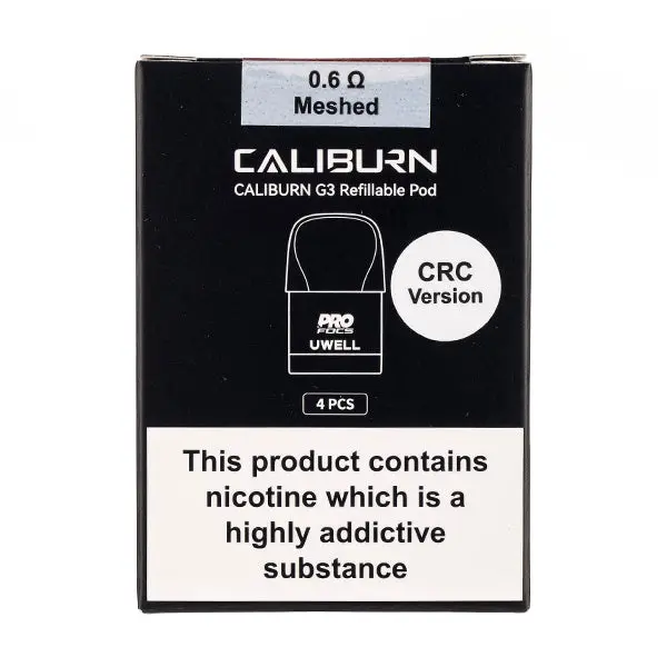Uwell Caliburn G3 Replacement Pod (Pack of 4) - 0.6ohm