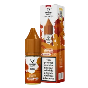Caramel Tobacco Nic Salt E-Liquid by Crystal Clear Bar Salts 10ml