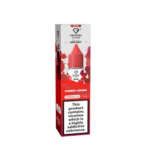 Cherry Crush Nic Salt E-Liquid by Crystal Clear Bar Salts 10ml