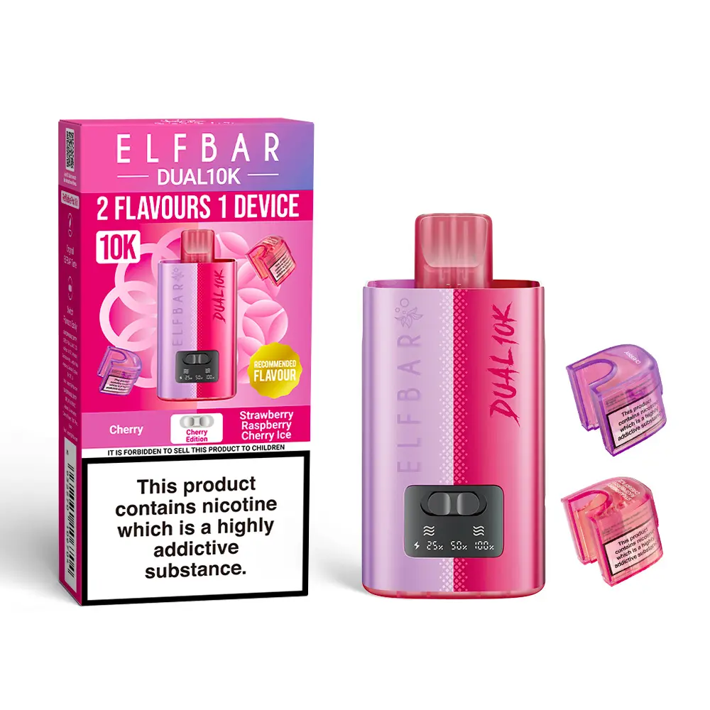 Cherry Edition Elf Bar Dual 10K Disposable Vape Kit 