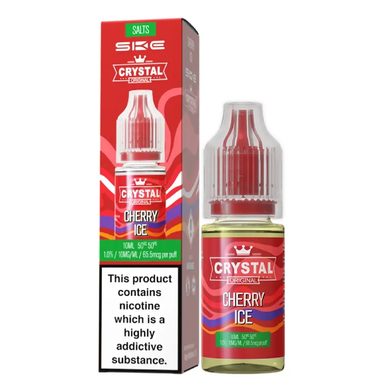 Cherry Ice Nic Salt E-Liquid by SKE Crystal Original 10ml