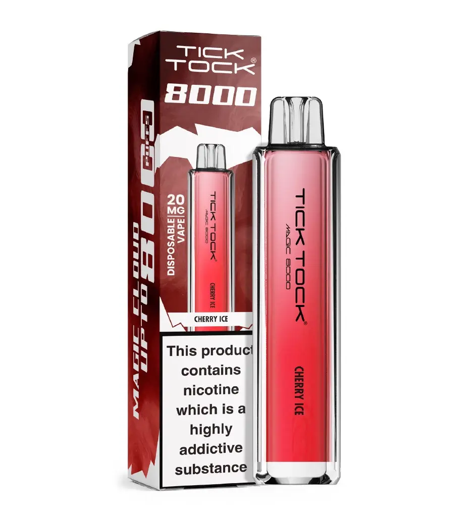 Cherry Ice Tick Tock Magic 8000 Disposable Vape 20mg