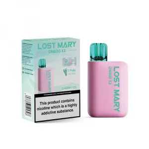 Lost Mary DM600 X2 Disposable Vapes - Cherry Ice