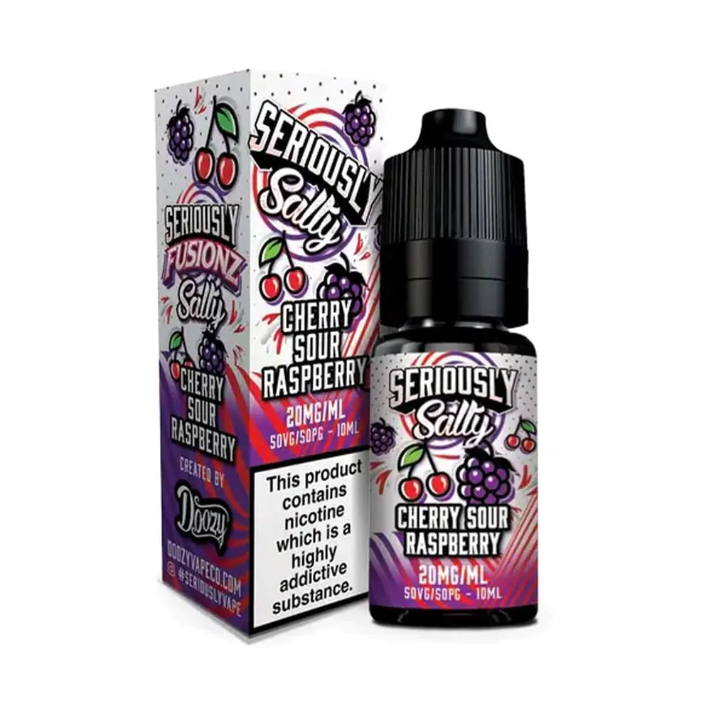  Cherry Sour Raspberry Nic Salt E-Liquid by Doozy Fusionz Salts 10ml 