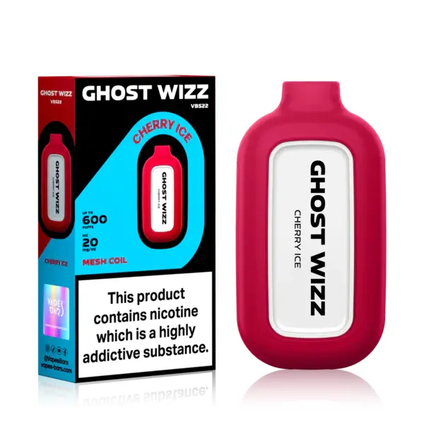  Cherry Ice  | Ghost Wizz Disposable Vape 20mg 