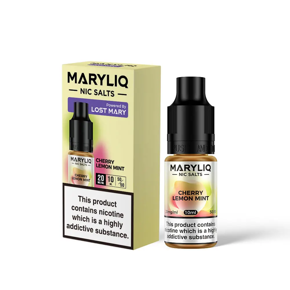 Cherry Lemon Mint Nic Salt E-Liquid by Maryliq Salts 10ml