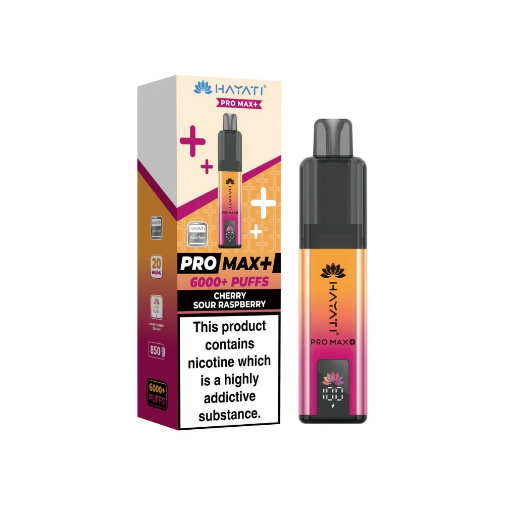 Hayati Pro Max Plus 6000 - 20mg | Cherry Sour Raspberry
