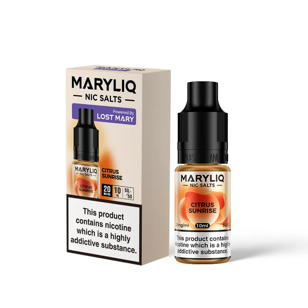  Citrus Sunrise Nic Salt E-Liquid by Maryliq Salts 10ml 