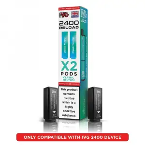 Classic Menthol IVG 2400 Reload Prefilled Pods 20mg 