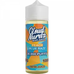 Peach Blue Razz Shortfill E-liquid by Cloud Nurdz 100ml