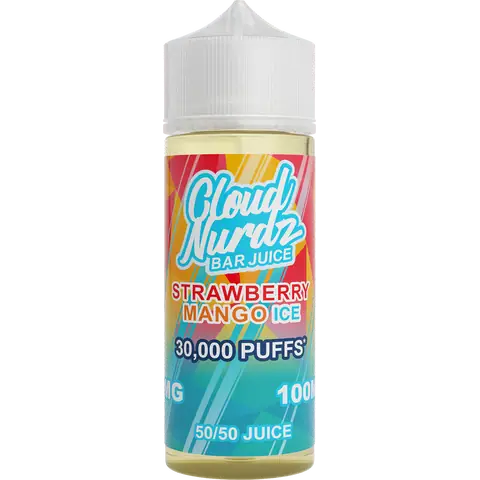 Strawberry Mango Ice  Shortfill E-liquid by Cloud Nurdz 100ml