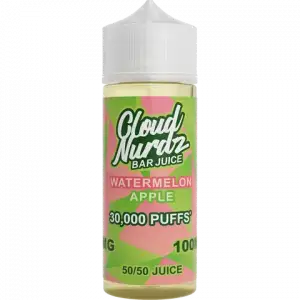 Watermelon Apple Shortfill E-liquid by Cloud Nurdz 100ml