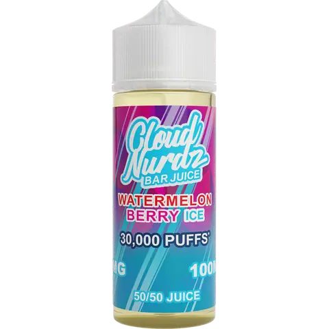 Watermelon Berry Ice  Shortfill E-liquid by Cloud Nurdz 100ml