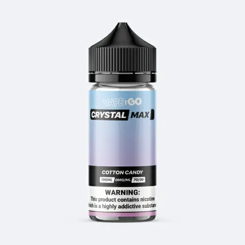 Cotton Candy Shortfill E-Liquid by Vape and Go Crystal Max 100ml