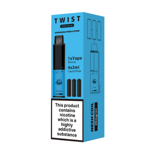  Crazy Blue Happy Vibes Twist 3500 Disposable Vape 