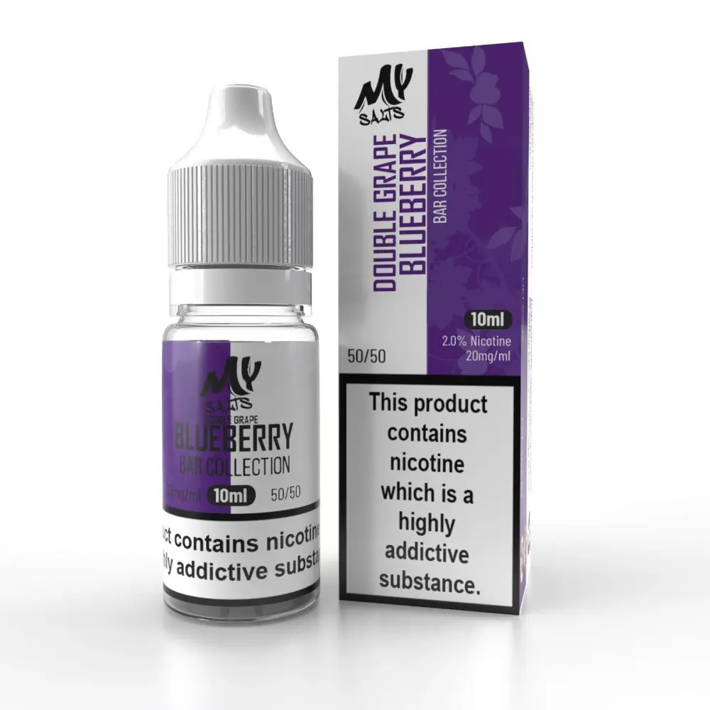  Double Grape Blueberry Nic Salt E-liquid by My Salt Nic Salt 10ml 