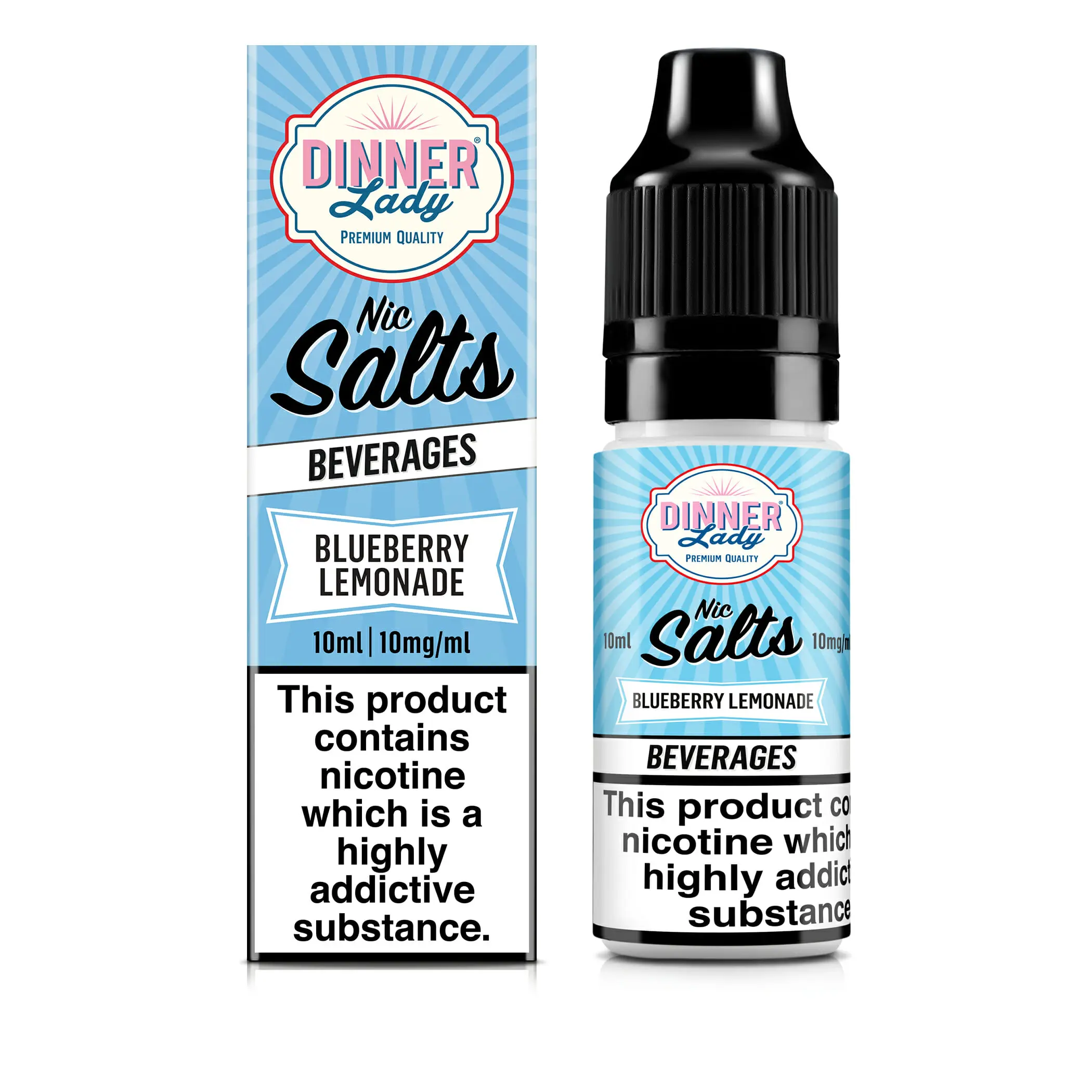  Blueberry Lemonade Nic Salt E-Liquid by Dinner Lady 10ml  