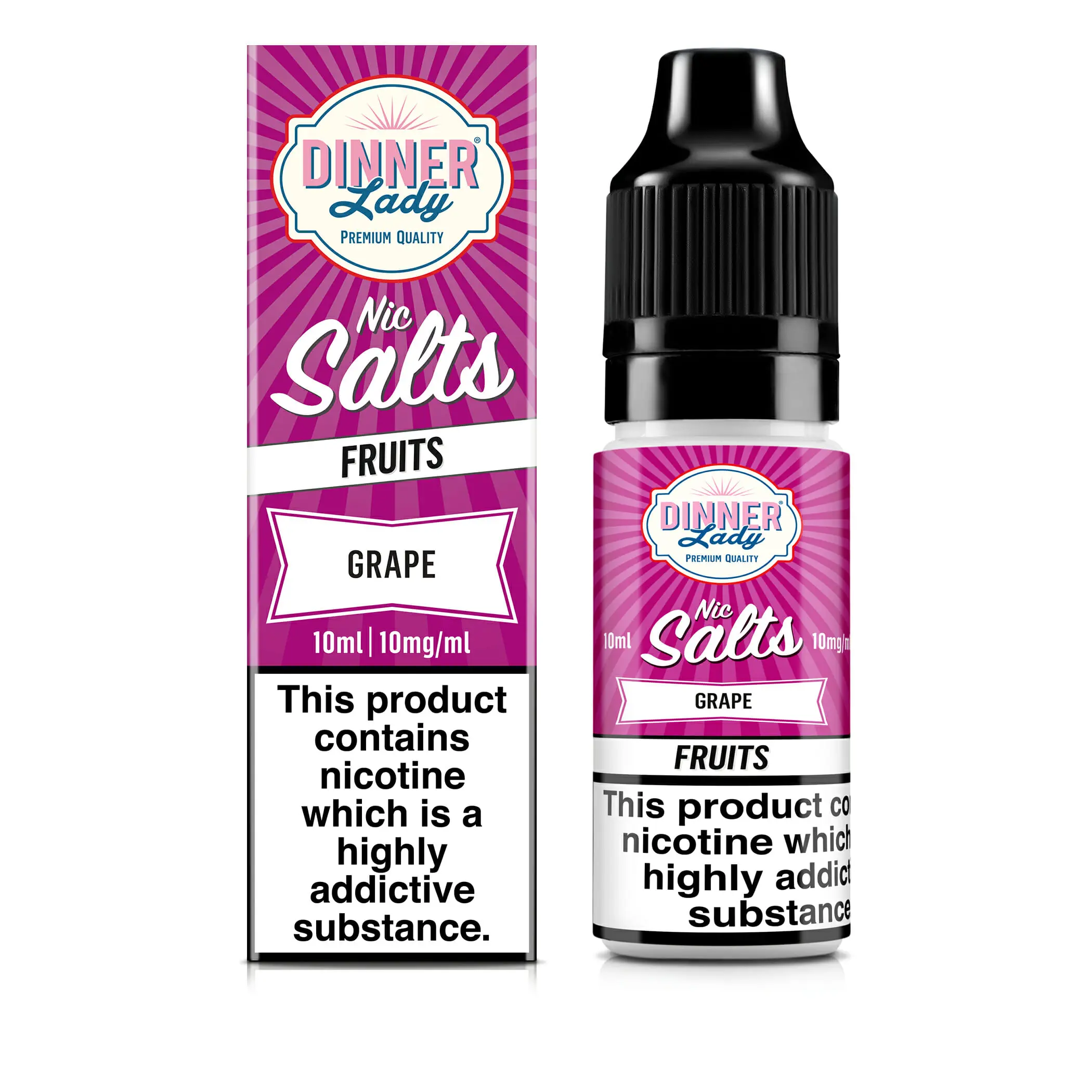 Grape Nic Salt E-Liquid by Dinner Lady 10ml 