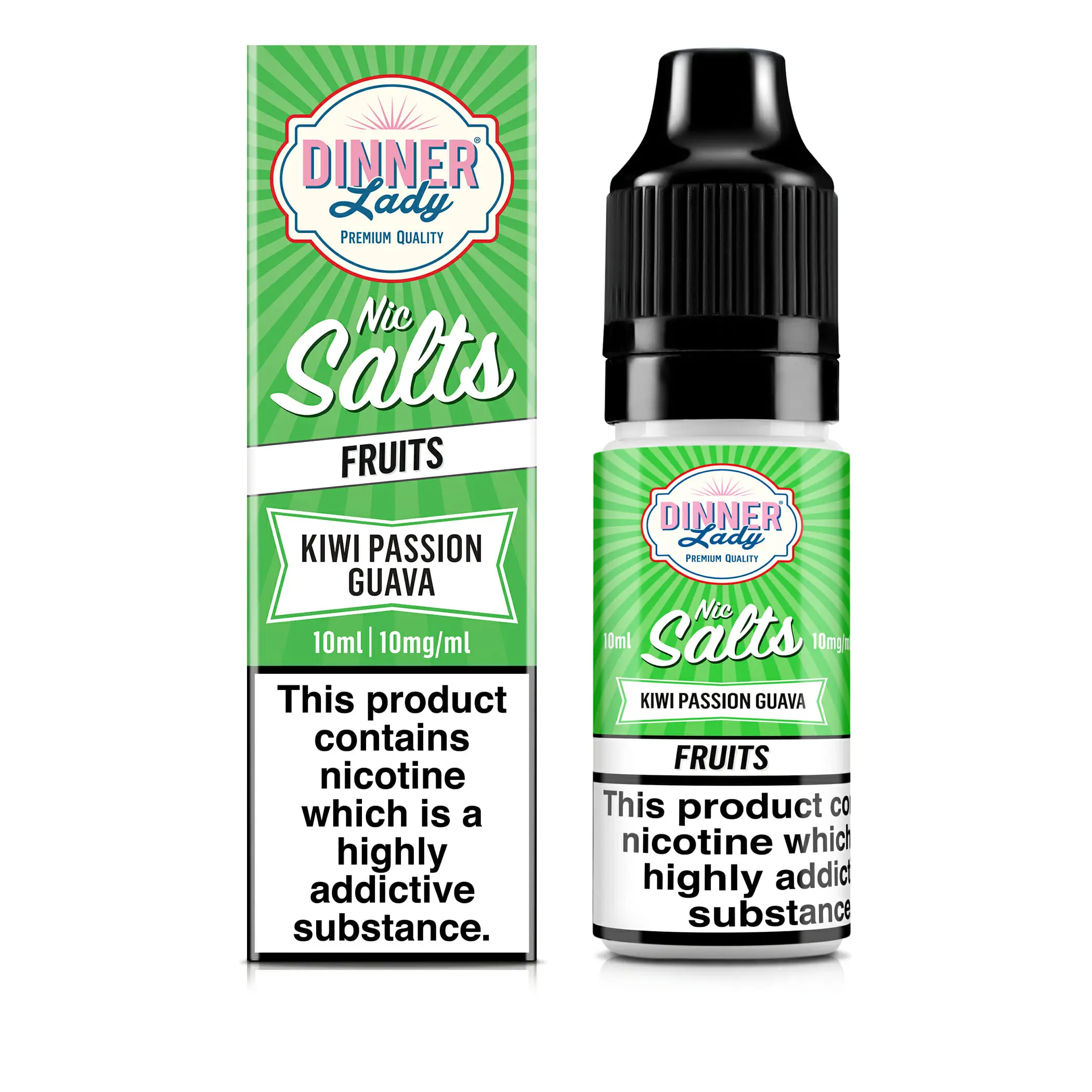 Kiwi Passion Fruit Nic Salt E-Liquid by Dinner Lady 10ml