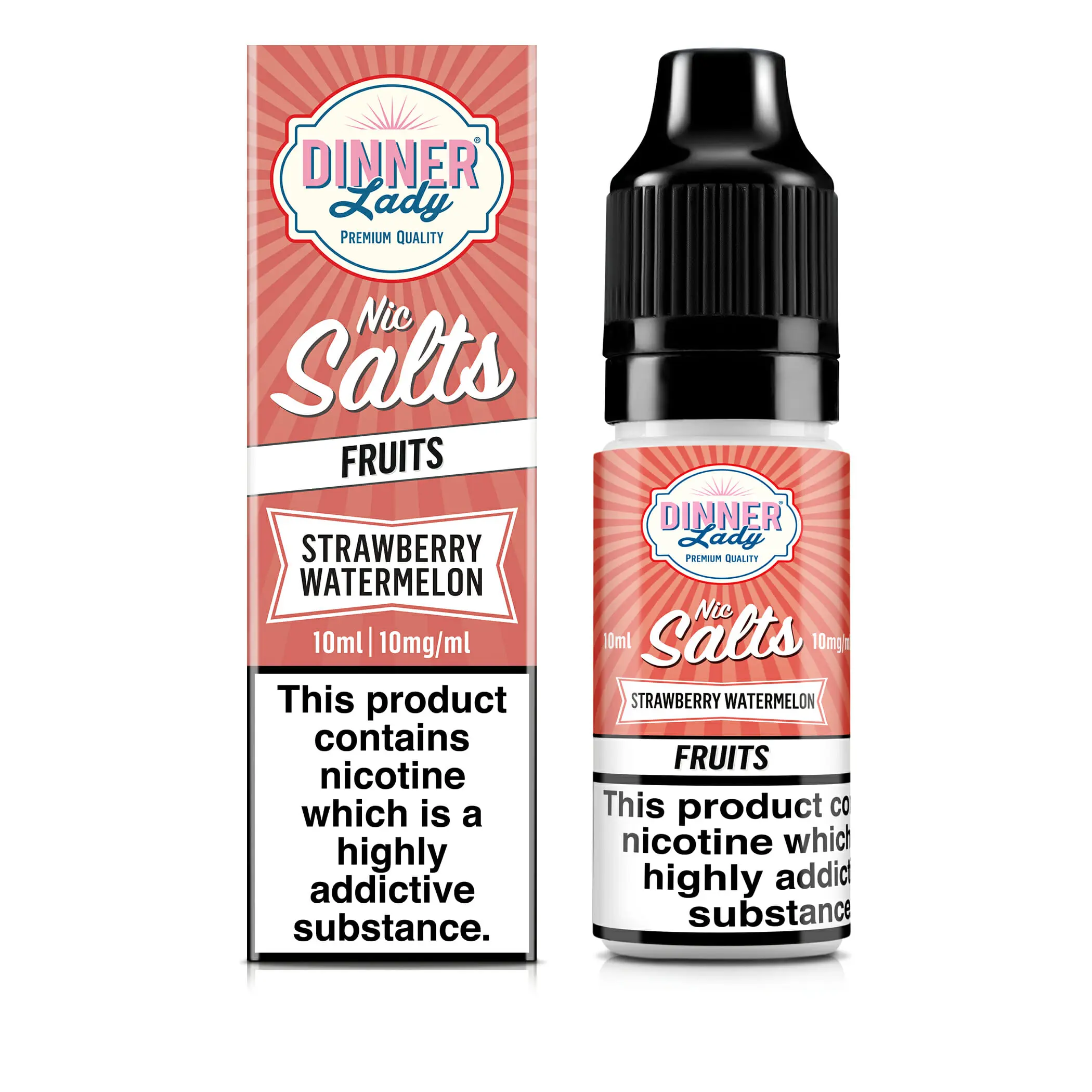 Strawberry Watermelon Nic Salt E-Liquid by Dinner Lady 10ml 