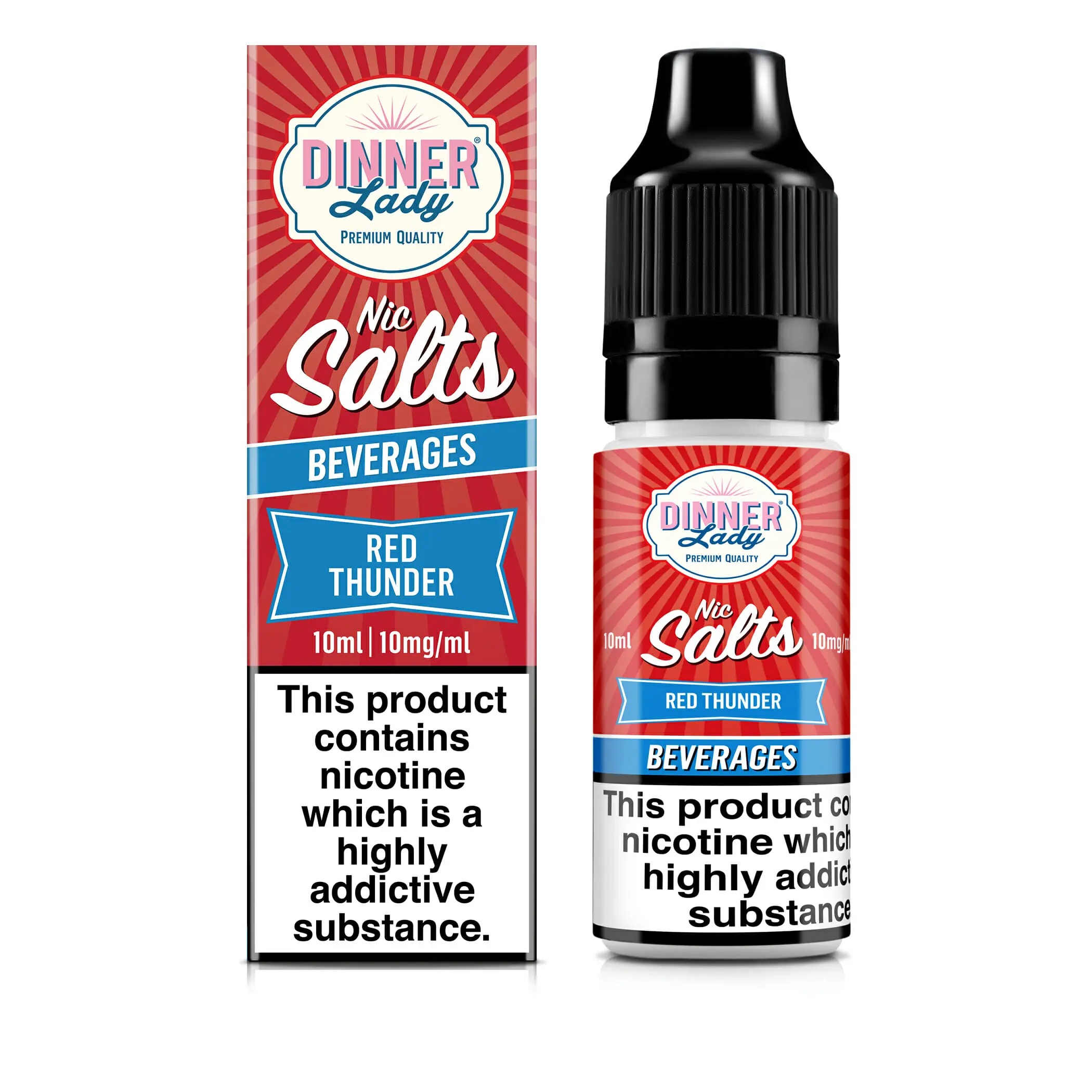 Red Thunder Nic Salt E-Liquid by Dinner Lady 10ml